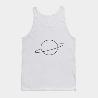 Minimal Planet Design Tank Top